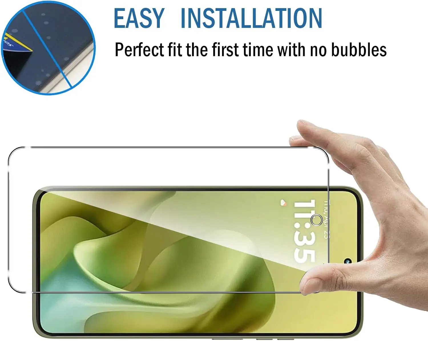 Für Motorola G86 gehärtetes Glas Schutzfolie, kratzfest und blasenfrei, 9H Härte