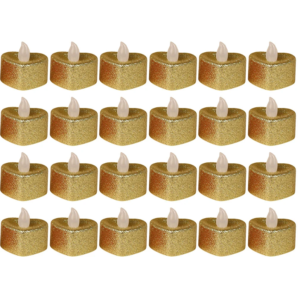 24 قطعة مصباح عديم اللهب بتصميم قلب LED مصباح ديكور رومانسي لأجواء غرفة النوم #6