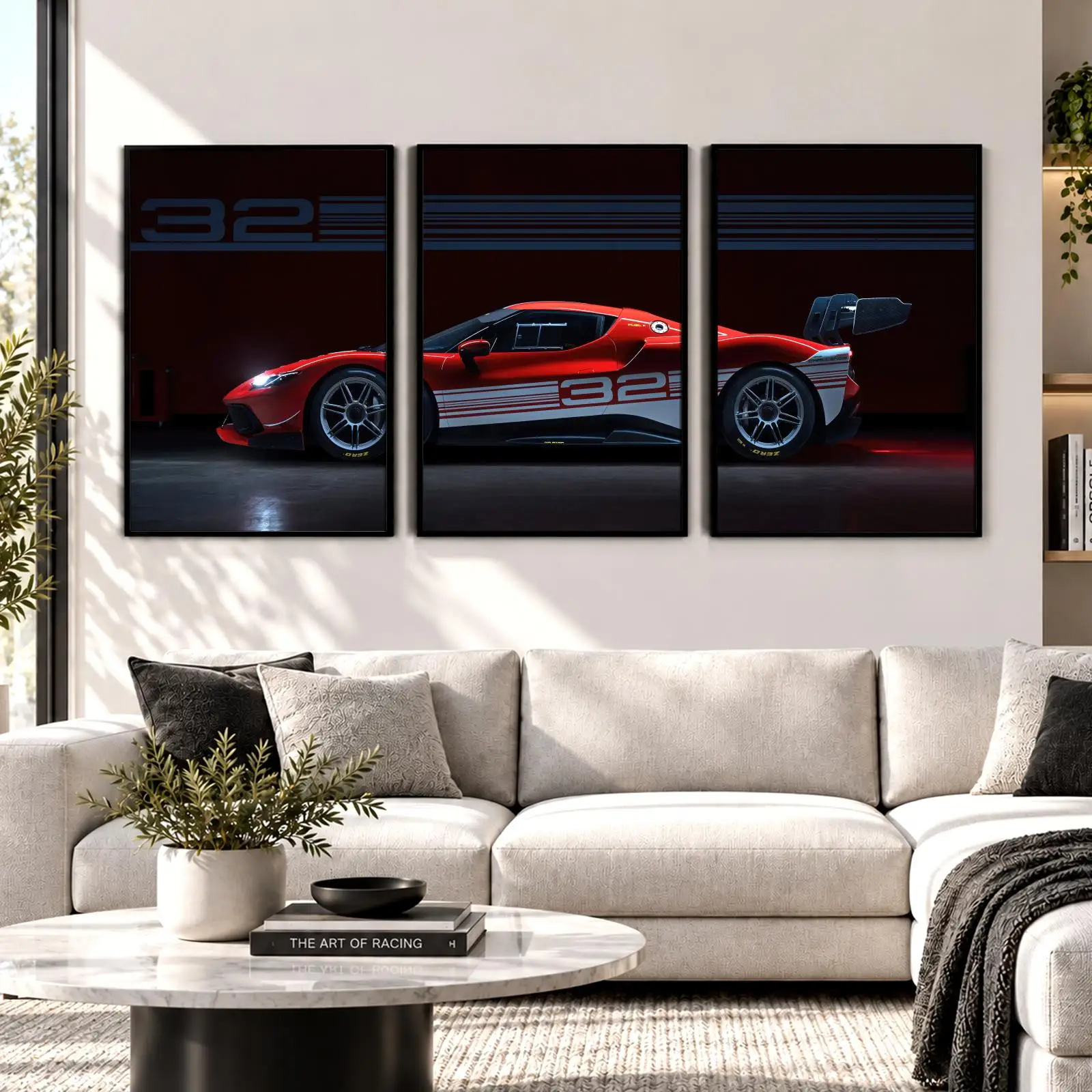 2-296 Challenge Racer Painting Calligraphy Wall Art Canvas Poster Collection Prints for Bedroom Living Room Home Decoration Gift