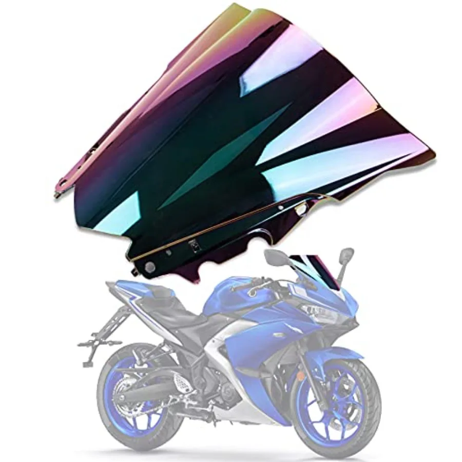 

Windshield Windscreen Double Bubble for YZF R3 R25 2014-2018 2014 2015 2016 2017 2018