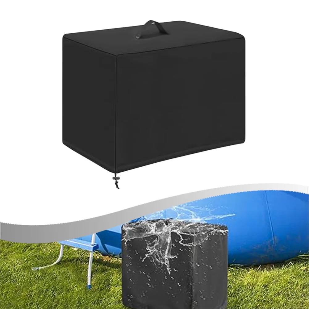 Sand Filter Pump Cover Robust Waterproof Oxford Material with Zipper and Drawcord for Dust and Weather Resistance