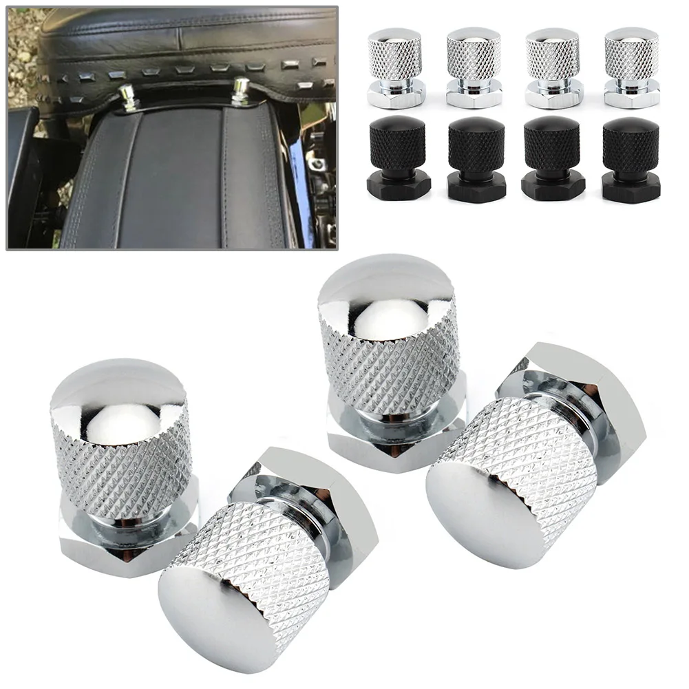 4Pcs Motorcycle Solo Seat Nuts Seat Mounting Nuts 1/4