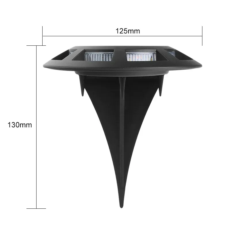 New Outdoor Solar Ground Light IP65 Waterproof 16LED for Garden Pathway Underground Yard Lawn Landscape Decoration