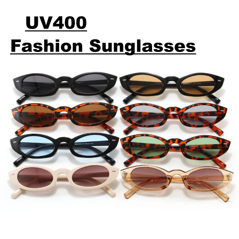2026 New Small-Frame Oval Studded Sunglasses Unique Retro Street Style Sunshade UV Sun Glasses Unisex Classic Driving Shades