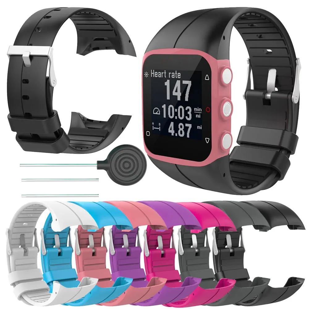 Dây Silicon Cho Cực M400 Dây Đeo Tay Chống Thấm Nước Đồng Hồ Thông Minh Smartwatch Mềm Ban Nhạc Thoáng Khí Thay Thế Cực M430 Phụ Kiện