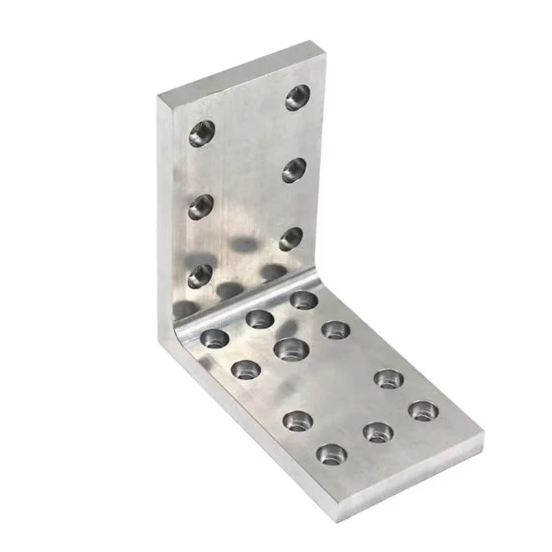 

CNC Part Machining Custom Service High Precision CNC Machining Parts Stainless Steel Perforated L-Bracket