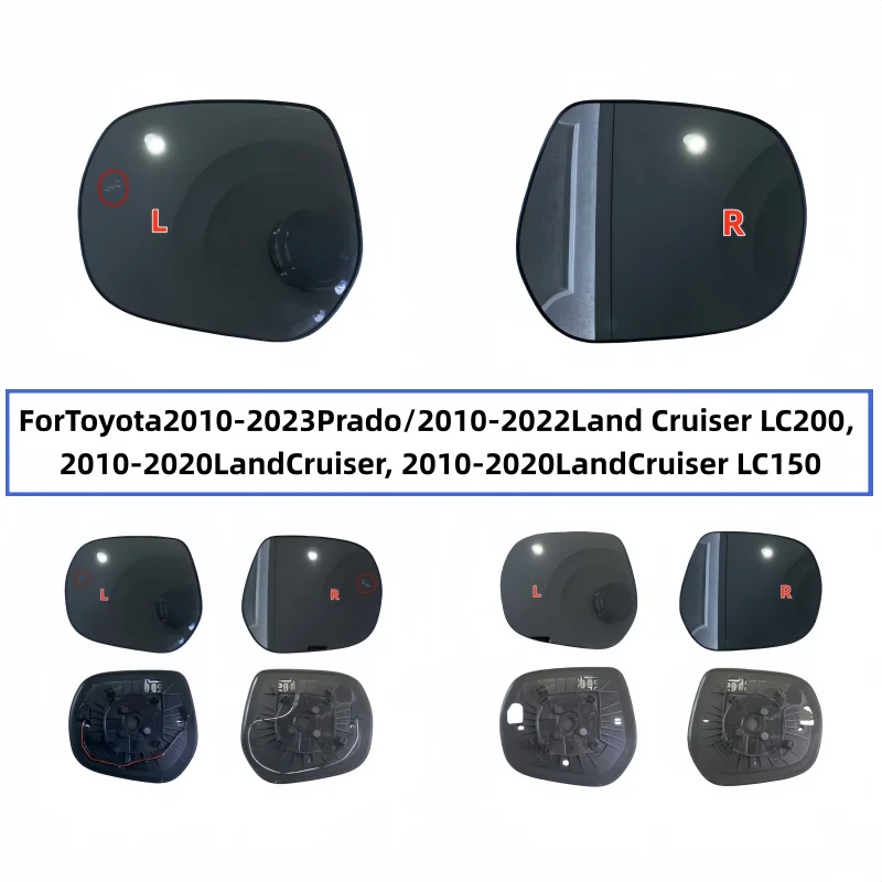 

ForToyota2010-2023Prado/2010-2022Land Cruiser LC200, 2010-2020LandCruiser, 2010-2020LandCruiser LC150Heated rearview mirror lens