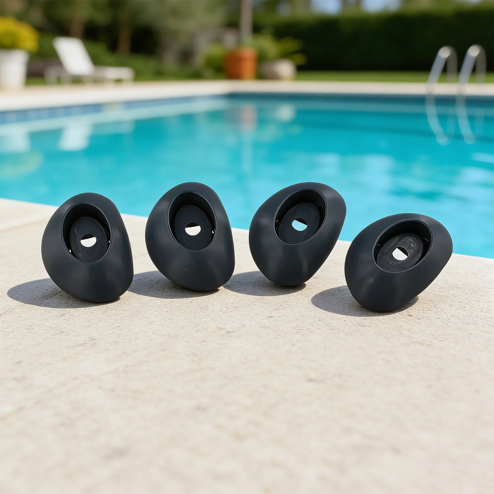 4pcs Replacement Pool Base Footings for Coleman forFor for Power forFor Steel Pools Compatible with New Model Vertical Oval Legs