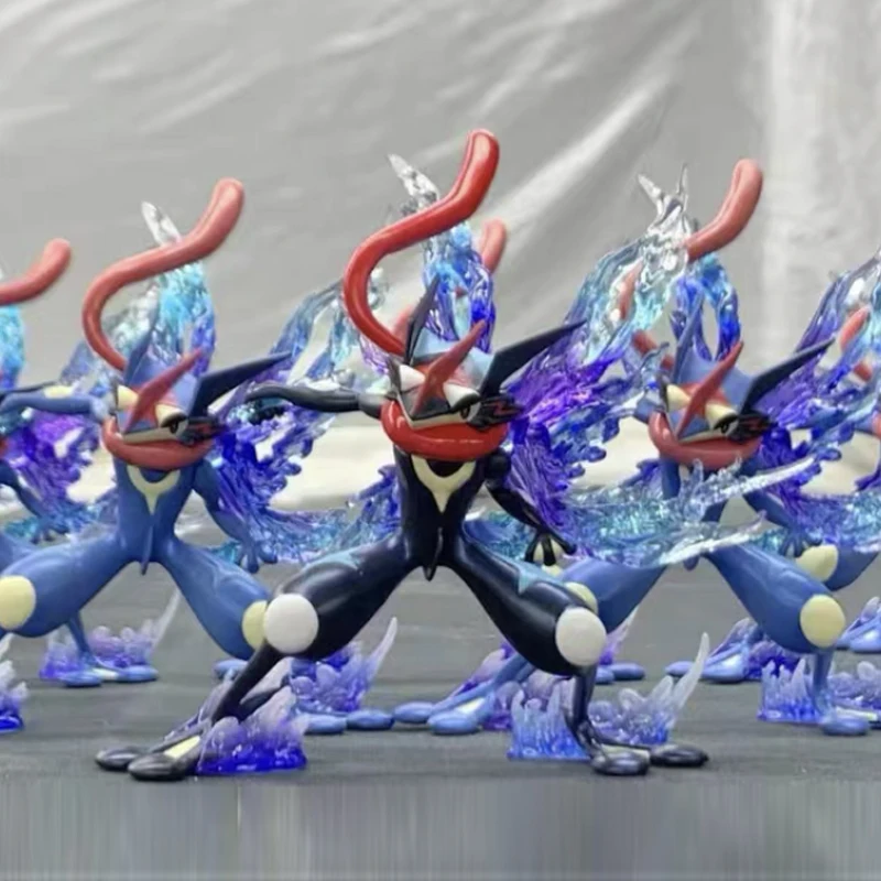 포켓몬 그림 전투 Greninja 액션 그림 만화 Pvc 애니메이션 컬렉션 모델 데스크탑 장식 인형 장난감 생일 선물