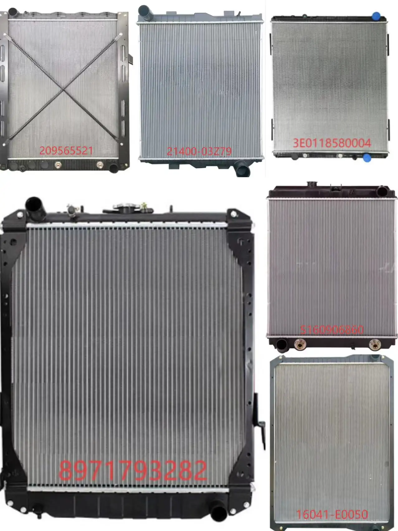 81061016480، 11078079، CR 861 000P، 8MK 376 722-401 مشعاع الشاحنة لـ MAN LION S COACH #3