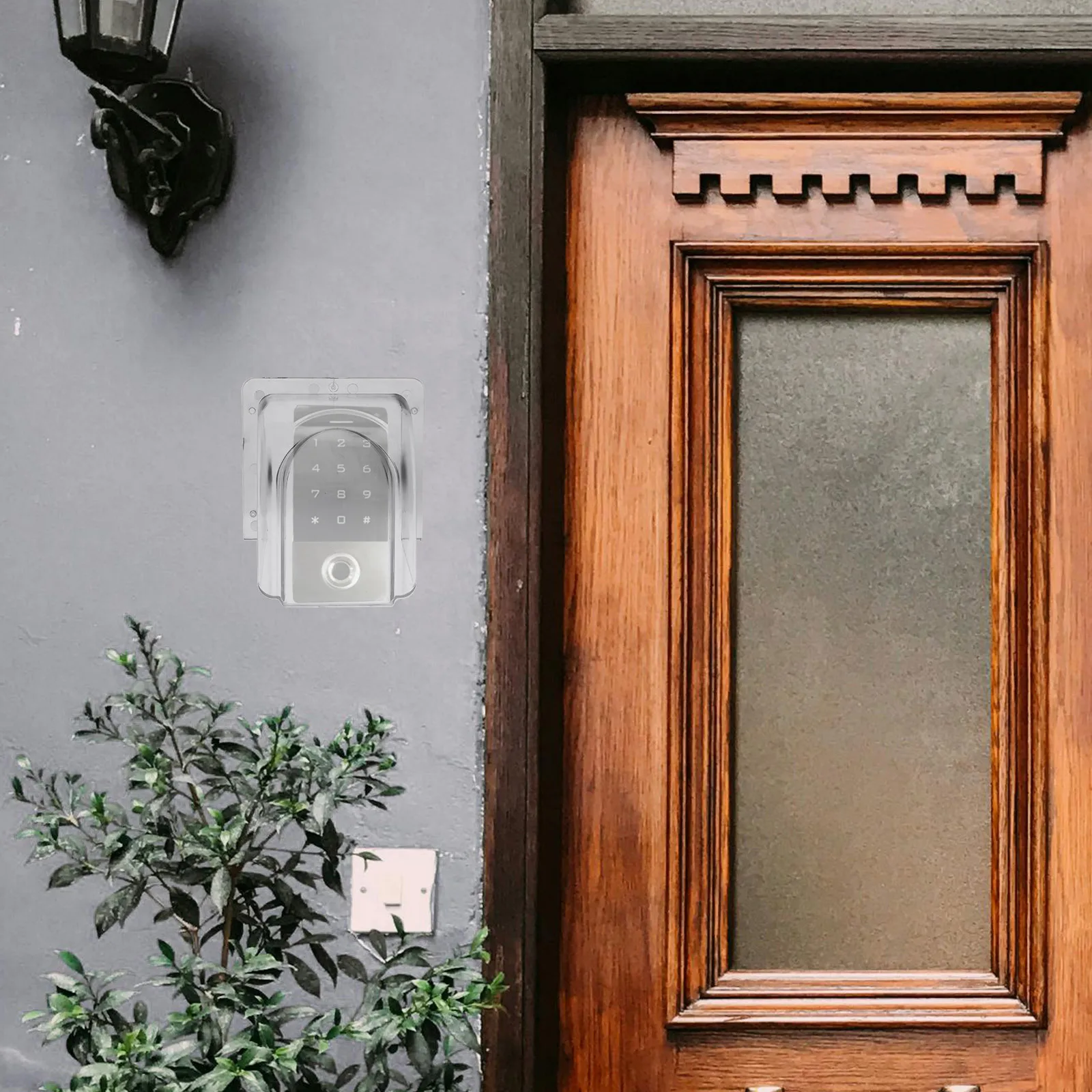 Copertura impermeabile per campanello Protezione trasparente antipioggia per macchina per il controllo degli accessi Dispositivo per la presenza di impronte digitali Trasparente per esterni