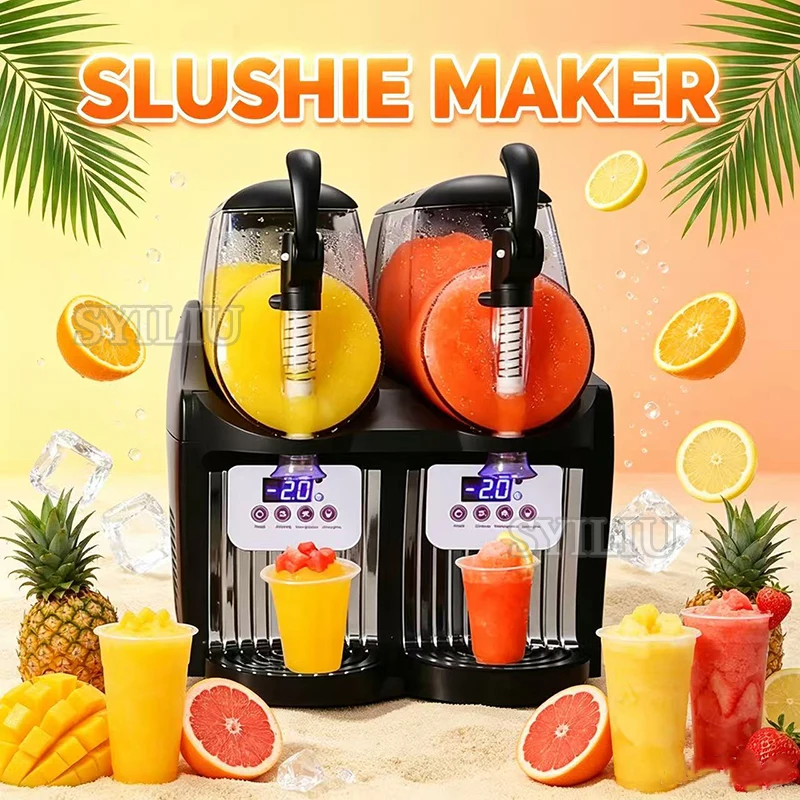 Commercial Milk Tea Shop Slush Smoothie Equipment Stainless Steel Snow Melt Machine Slush Machine
