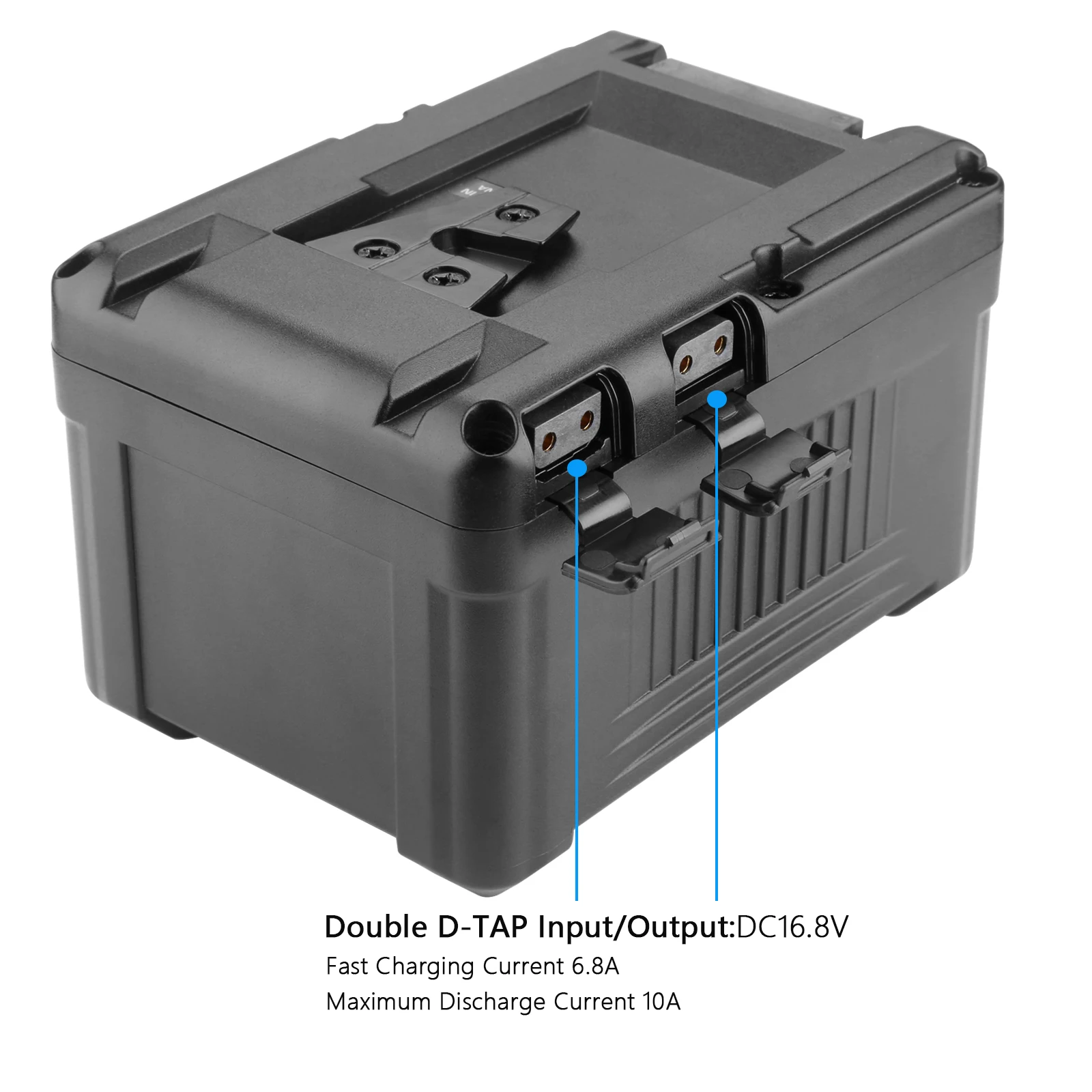 BP-VL207 V Mount Battery/V Lock Battery w Type-C/D-TAP Input/Output For Sony HDCAM, XDCAM, Digital Cinema Cameras