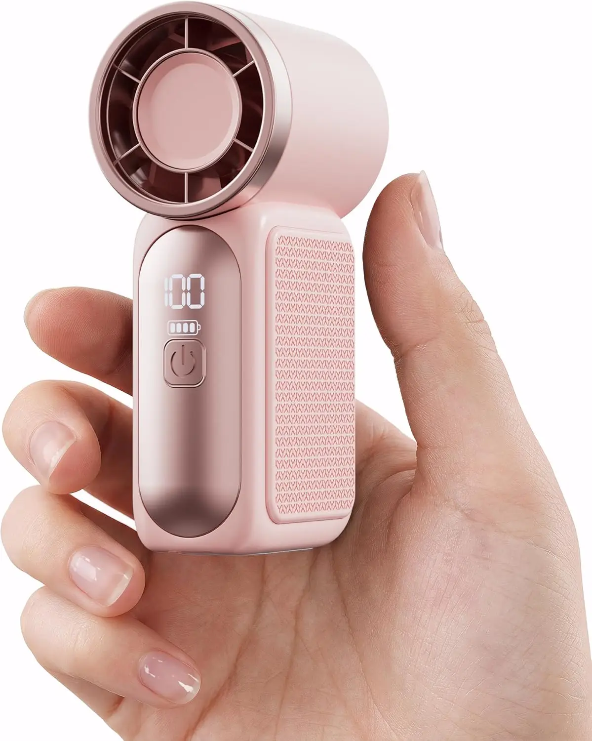 

Mini Handheld Fan 16900 RPM, 6 Speeds USB Rechargeable with LED Display, Lanyard for Travel Outdoor, Gift for Women