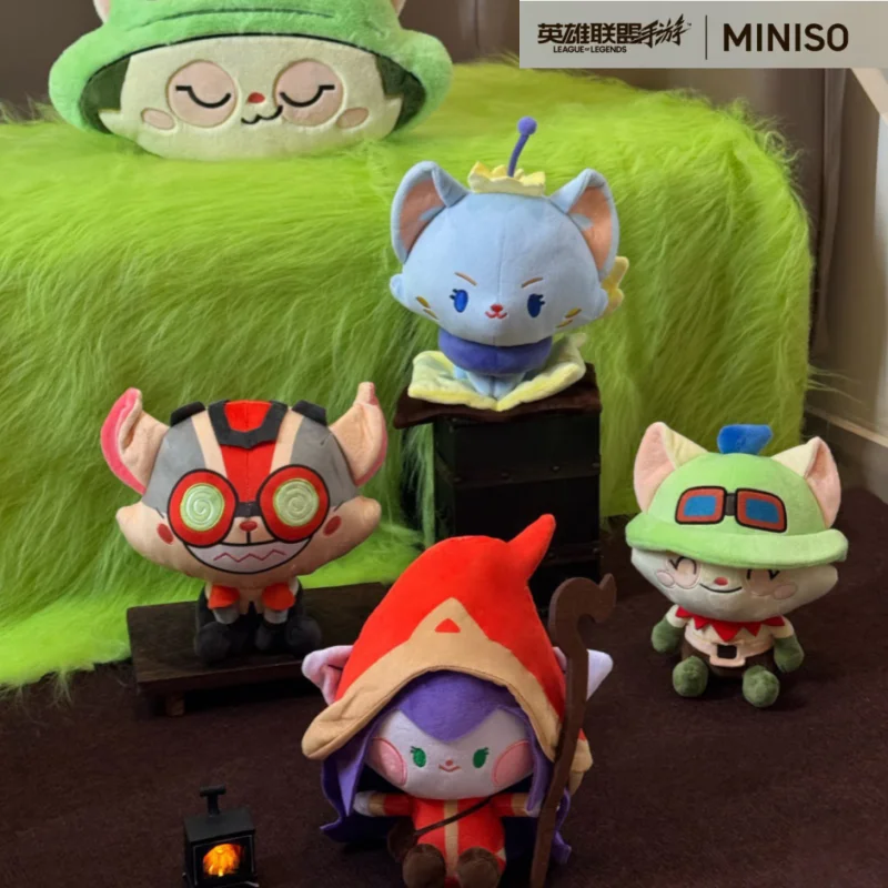 

Новая мобильная игра League Of Legends, фирменная сидячая кукла, подушка 22-25 см, плюшевая кукла Teemo Ziggs, игрушки, подарки