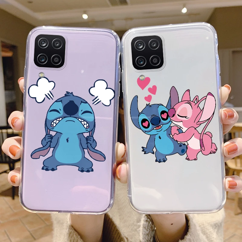 Classic Stitch Case For Samsung Galaxy A12 5G M12 F12 Phone Cover Cartoon Gift Soft TPU Capa Coque Funda For Samsung A 12 Cute