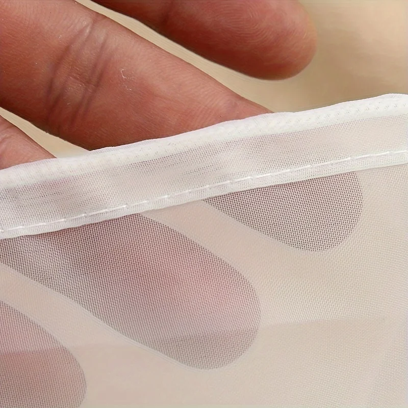 1Pc Wide Mouth Reusable Fine Mesh Filter Bag Easy Pour Spout, Sturdy for Coffee, Juice, Soy Milk, Wine Kitchen Beverage Strainer