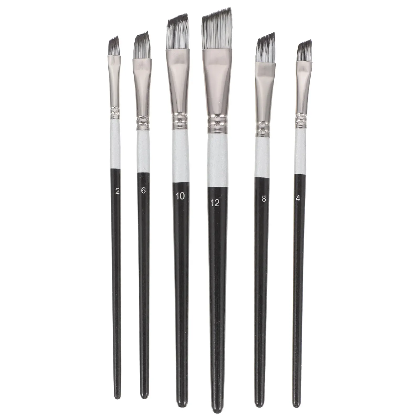 

6pcs Artist Brushes Set Wood Handle Paintbrushes for Acrylic Oil Watercolor Painting Gouache Professional Safe Durable Gift