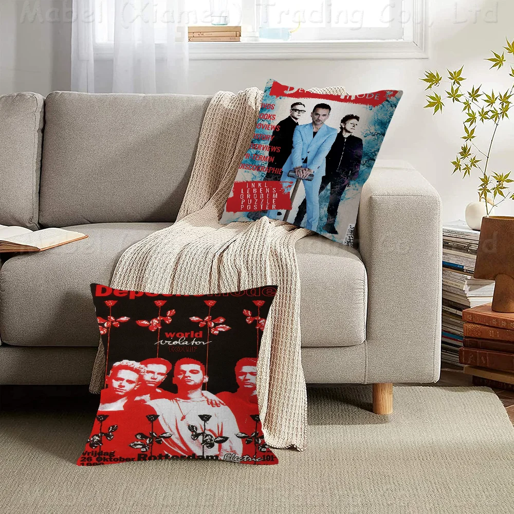 D-Depeche-M-Mode Singer Pillow Gifts Home Office Furnishings Bedroom Sofa Car Cushion Cover Case 45x45cm