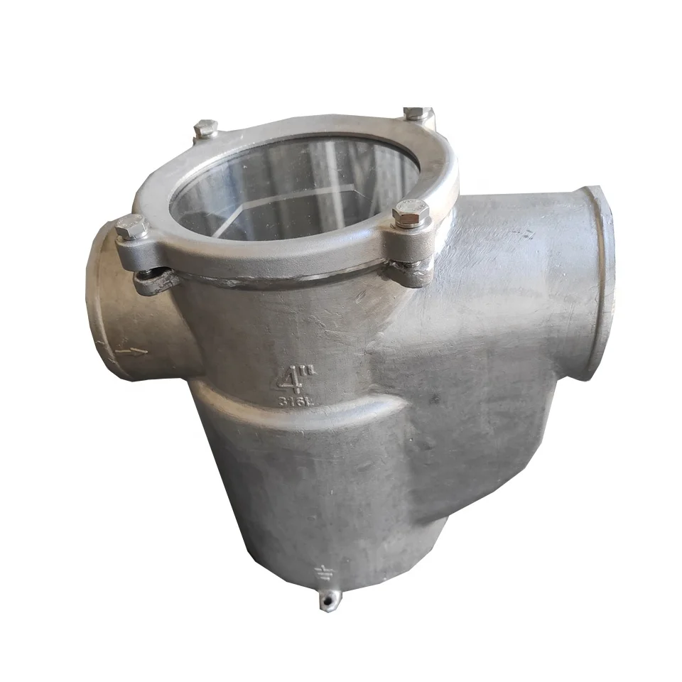 

316 Stainless Steel Marine Strainer Marine Sea Water Filter 4 Inches for Marine Engine, Generator , Water Pump, air Condition