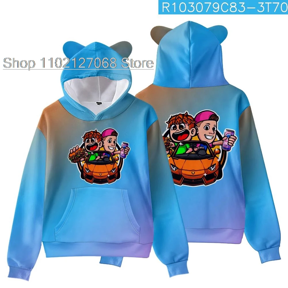 HOT 3D Boy girls kids Clothes Icrimax Hoodie Harajuku Cat Ear Sweatshirts Kids Streetwear Clothes Personality Pullover