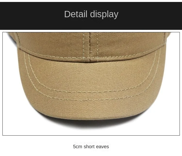 Männer kurze Rechnung Krempe Baseball mützen großer Kopf große Woll mützen männlich plus Größen Filz Leinwand Hysterese nhut 55-60cm 60-65cm – Detail 35