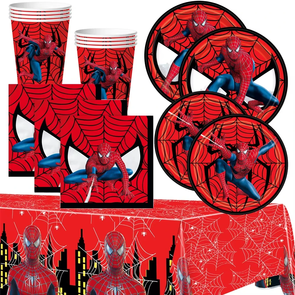 Spidey And His Amazing Friends Birthday Party Decoration Plates Tablecloth Cup Banner For Kids Birthday Balloon Party Favor Gift view 3