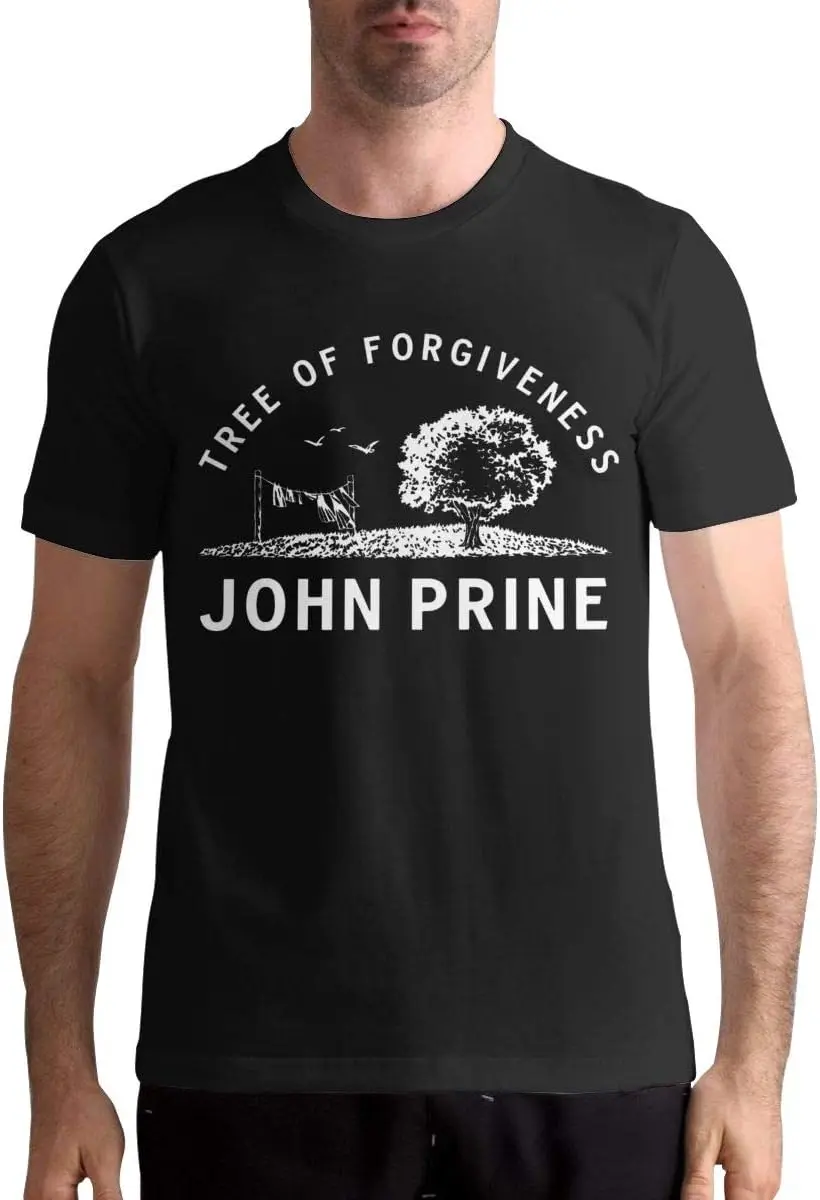 

John Prine Shirt Men's Cotton T Shirt Fashion Casual Round Neck Tops Anime Graphic T-shirts for Men Clothing Women Tees