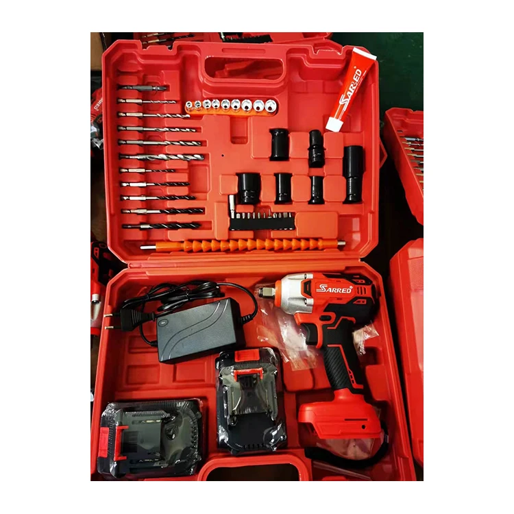 NewBeat Professional Hand Battery Power Drill Wrenches Kit Brushless Cordless Impact Wrench Set ToolsE