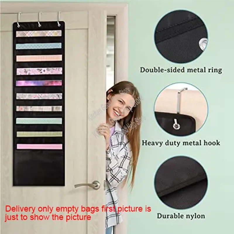 

3Pcs Hanging Paper Paper Storage Bags 12 X 12 Inch With Door Hooks For Scrapbooking, Cardstock-A78U