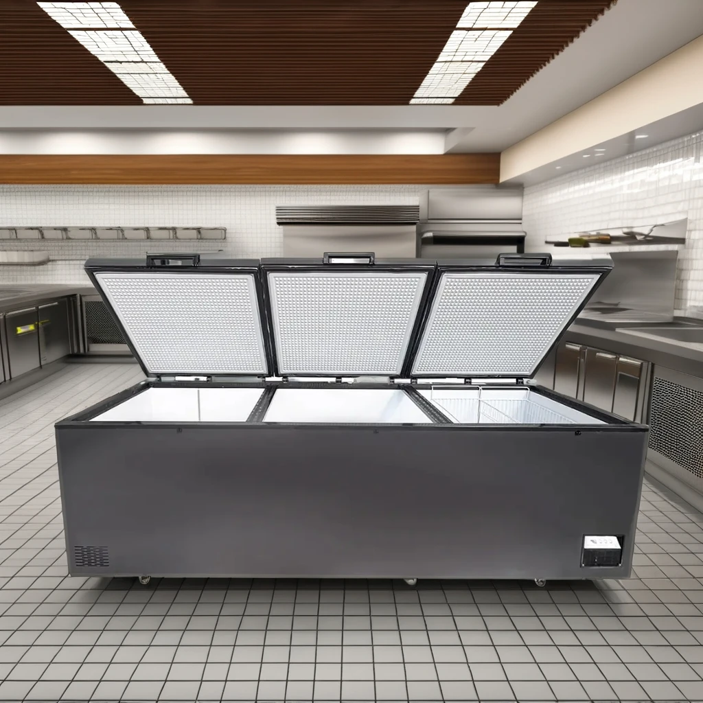 Commercial stainless steel vertical freezer freezer refrigerator air cooling large capacity