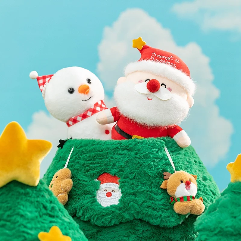 Surprise Christmas Gift Creative Christmas Tree Animal Plush Doll Romantic Valentine's Day Gift Couple Gift Holiday Gift