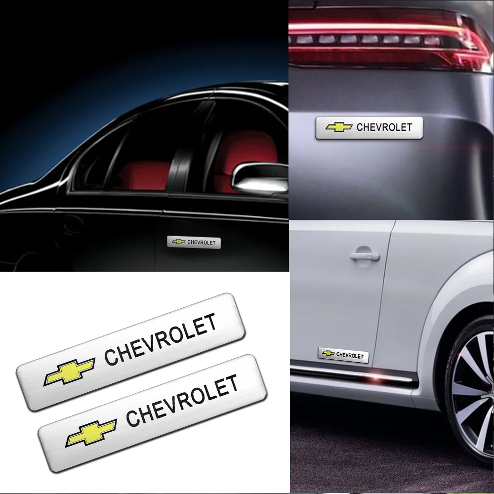 Emblema Metálico de Aluminio 3D para Automóvil, Diseño Moderno, para Chevrolet Volt, Suburban, Epica, Corsa, Captiva, Sonic, Adhesivos Creativos para Carrocería y Maletero