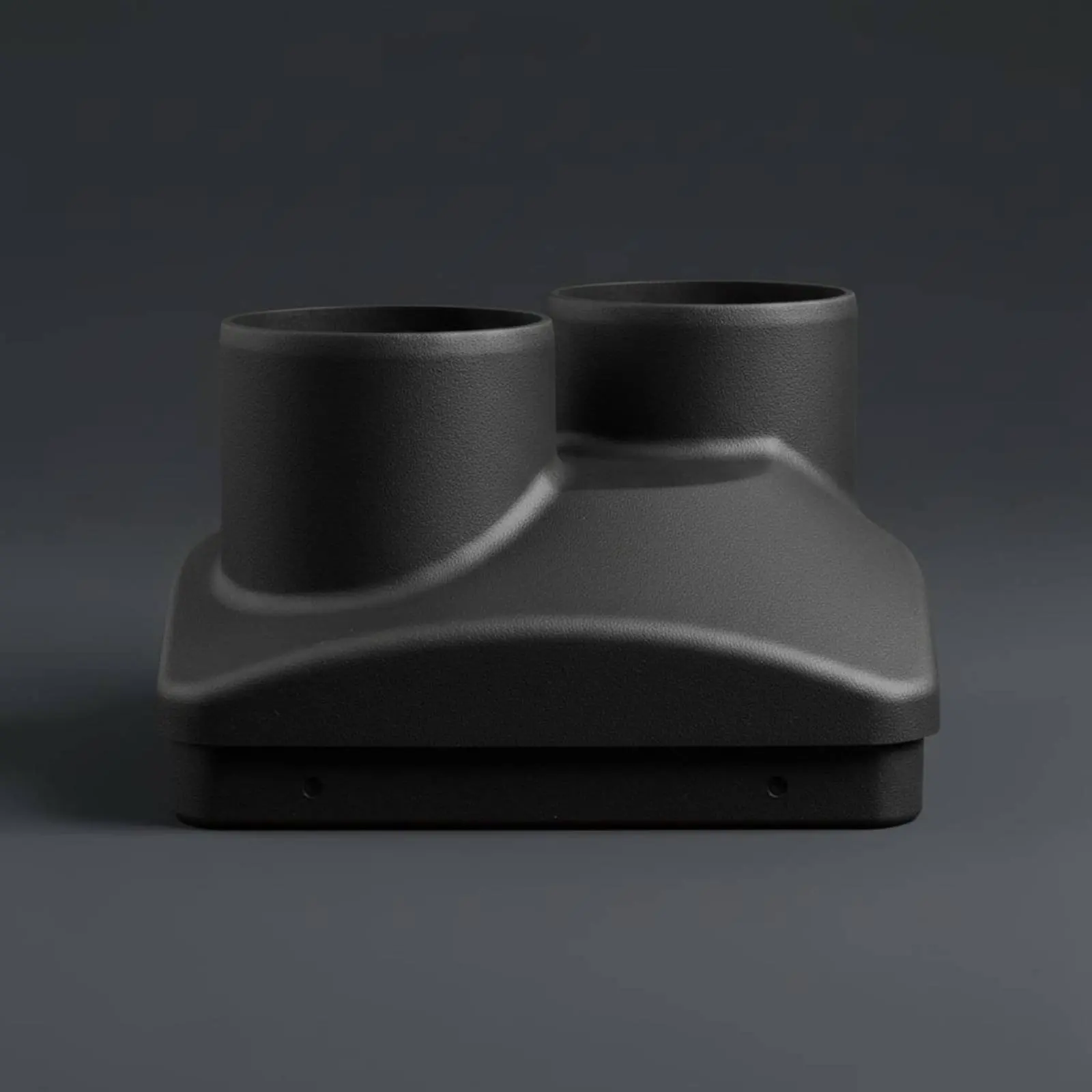 

60 Mm Dual Outlet Hood Heat Resistant D4 Heater Outlet Cover Double-Hole Air Vent Cap Easy to Install Vehicle Part Compact Size