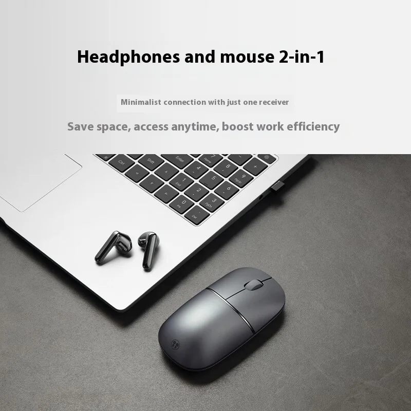 Honor UMA-ME00 ماوس لاسلكي مع سماعة أذن مزدوجة المغناطيسي الديناميكي سائق نشط الحد من الضوضاء طويلة التحمل مخصص AI ماوس