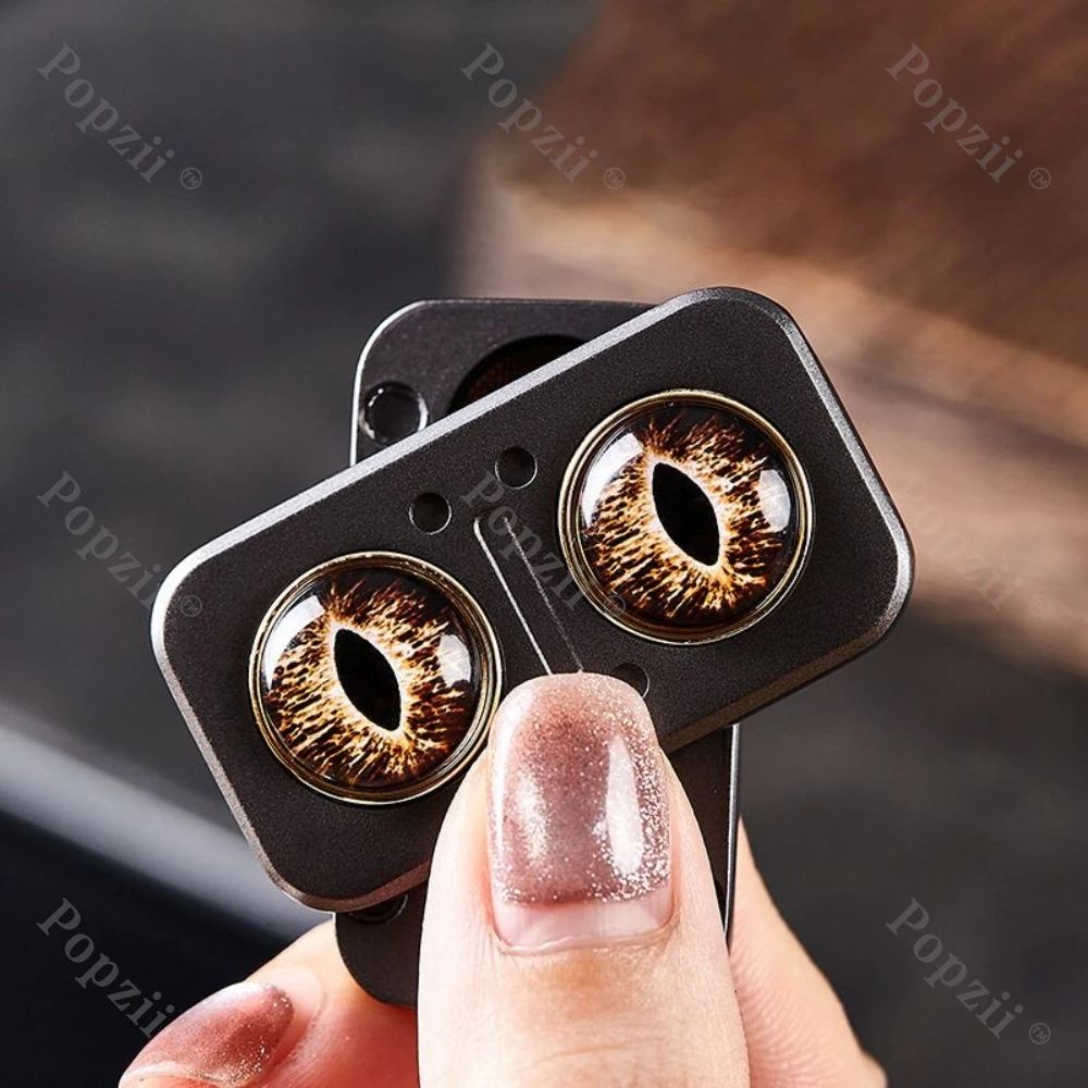 OWL Zinc Alloy EDC Magnetic Push Slider Fidgeting toys Fingertip Tricks EDC Flips Office Stress Relief Gadgets Anxiety Toys