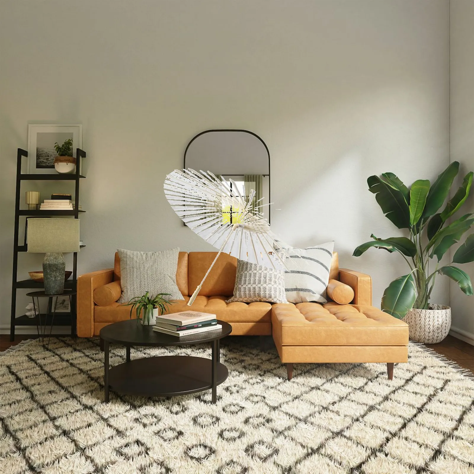 Paper Umbrella Blank White Parasol Small Chinese Craft Wood Ribs DIY Art for Bridal Party