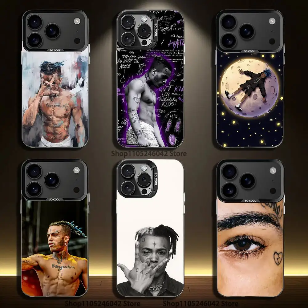 

Rapper X-XXXTentacionS Black Matte Shockproof CoverPhone Case For iPhone 17,16,15,14,13,12,11,Pro,XS,Max,Plus,Mini,SE4,E