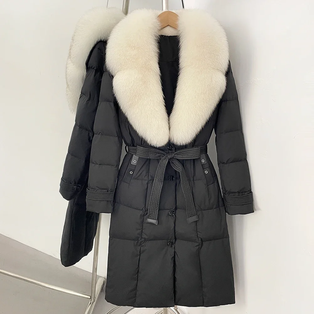 OFTBUY Long Women's Winter Down Jacket Lightweight Puffer Women with Real Fur Coat Duck Down Coats and Parks Women's Clothing