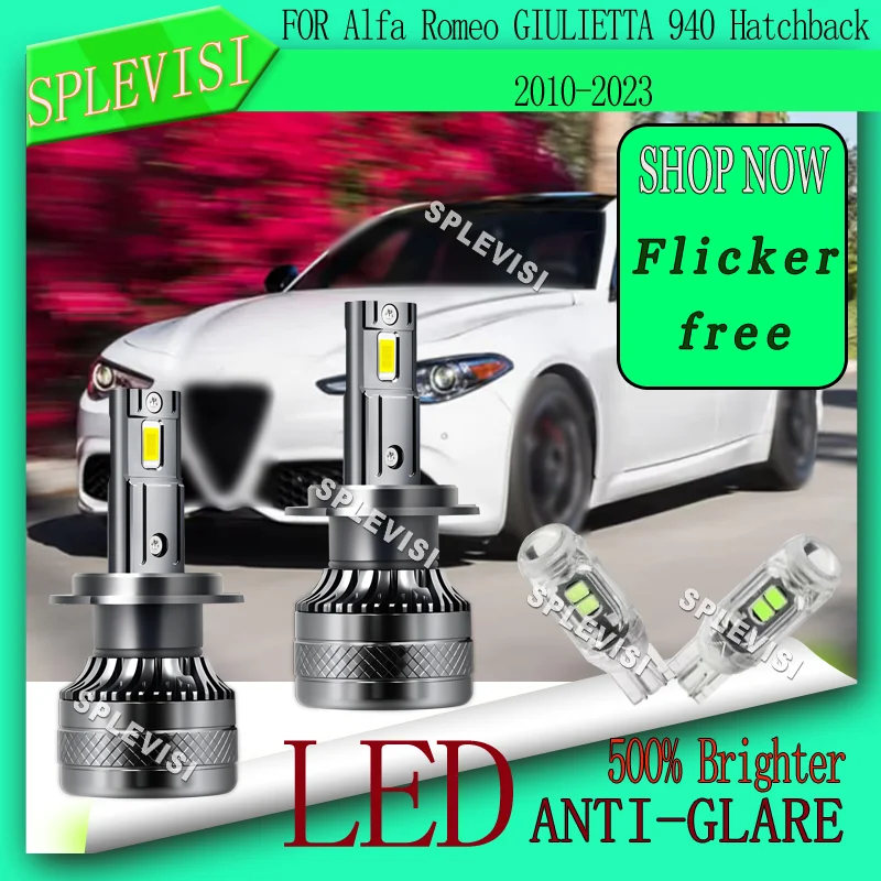 Easy to Install and Durable 2pcs Low Beam Lights For Alfa Romeo GIULIETTA 940 Hatchback 2010 2011 2012 2013 2014 2015 2016-2023