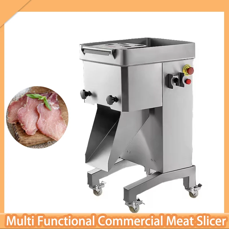 

Vertical Meat Slicer, Stainless Steel 7mm Blade Vegetable Cutting Machine, Kitchen, Restaurant, Supermarket