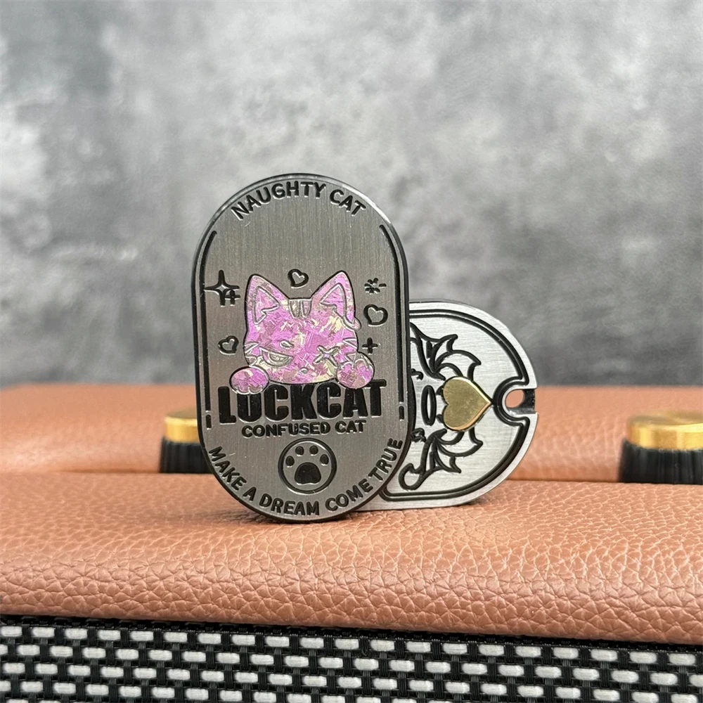 Grumpy Cat Rhythm Slider EDC Fidget Spinner Stainless Steel Anti Stress Toys ADHD Anxiety Relief Sensory Focus Toys