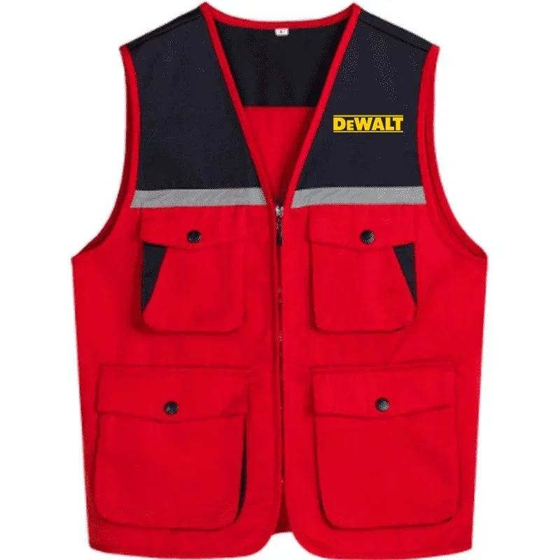 DeWalt Workwear Waistcoat High-End Multi-Pocket Decoration Staff Work Clothes Work Vest