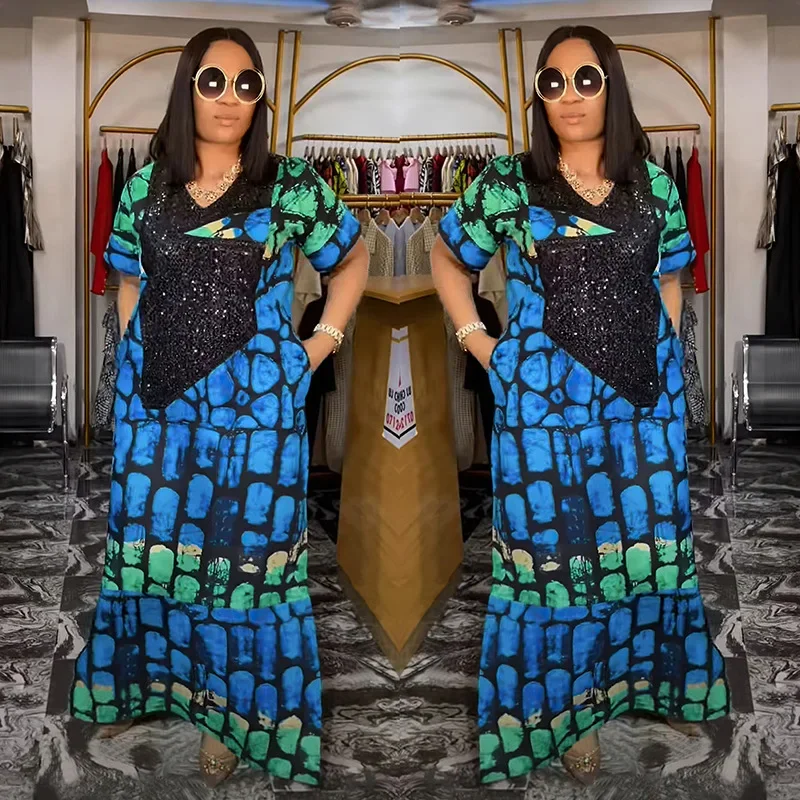 

2025 Muslim Fashion Abayas Boubou Dashiki Ankara Outfits Evening Gown Dubai Kaftan Abaya Robe Outfits African Dresses for Women