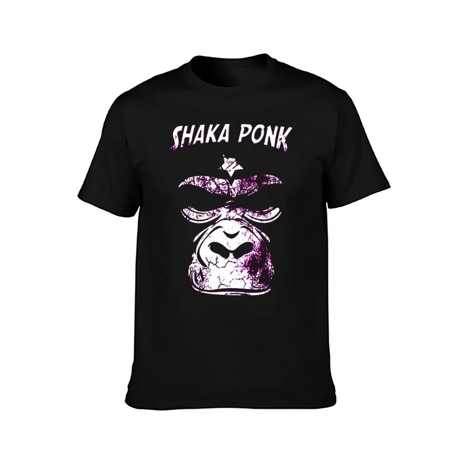 shaka ponk Violet T-Shirt, Summer Casual Cotton Tee, Oversized Streetwear Tops, Vintage Graphic Print, Loose Fit Short Sleeve
