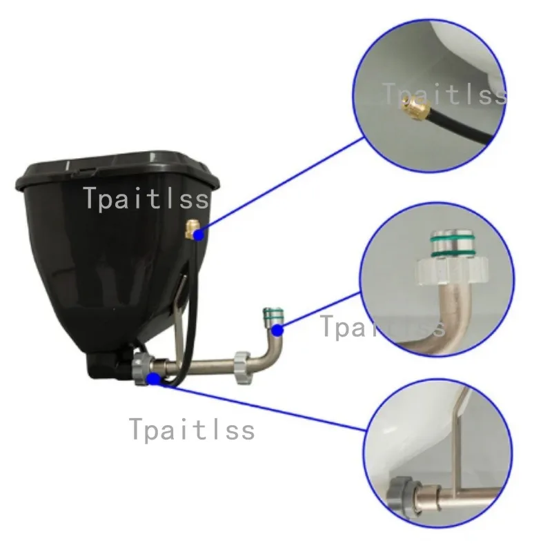 Tpaitlss 17H171 6L tolva para pulverizador de pintura sin aire pequeño, acabado Pro, 1,5 gal