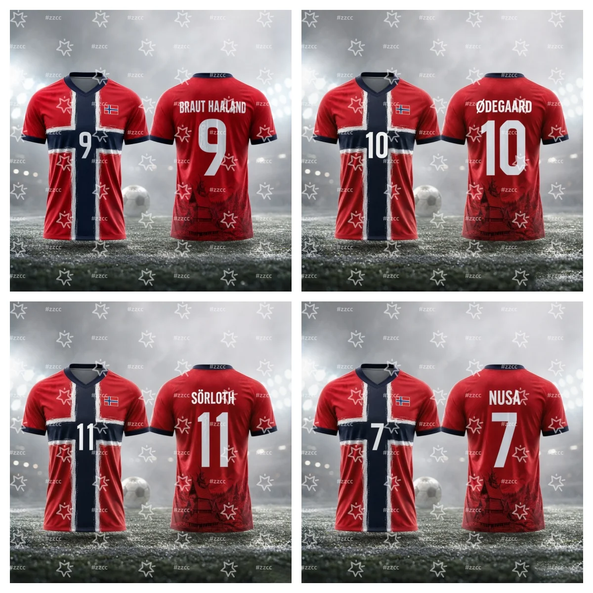 Camisa de Futebol da Seleção Norueguesa 2026 - Kit de Jogo e Treino de Verão - Camiseta Masculina, Roupa Infantil e Feminina