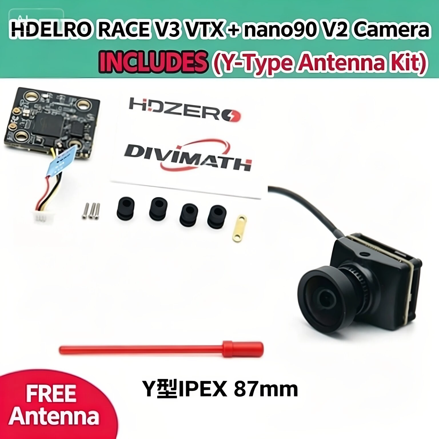 HDZero FPV high-definition digital transmitter Race V3 video transmission 20-pin spacing Nano 90 V2 camera