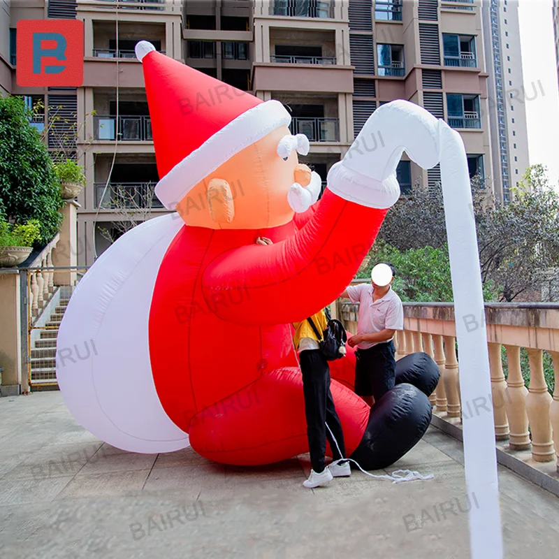 Customized Christmas Inflatable Santa Claus with Waterproof Oxford Cloth