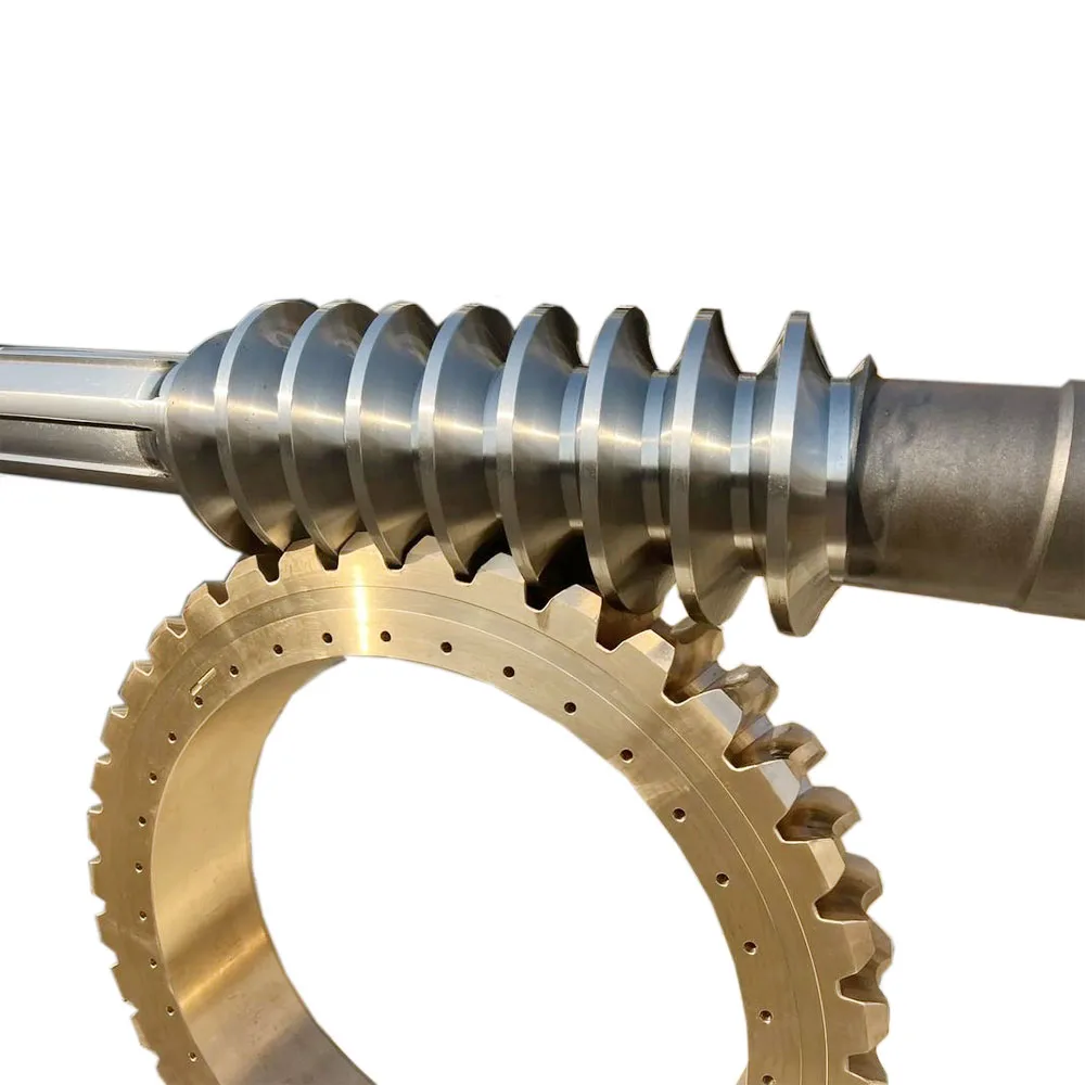 for Machined Worm Drive Gear Set with Bronze Wheel Steel Screw Shaft for Machinery Actuator Reducer